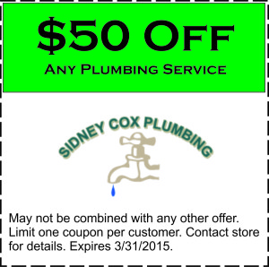 $50 Off Plumbing Service