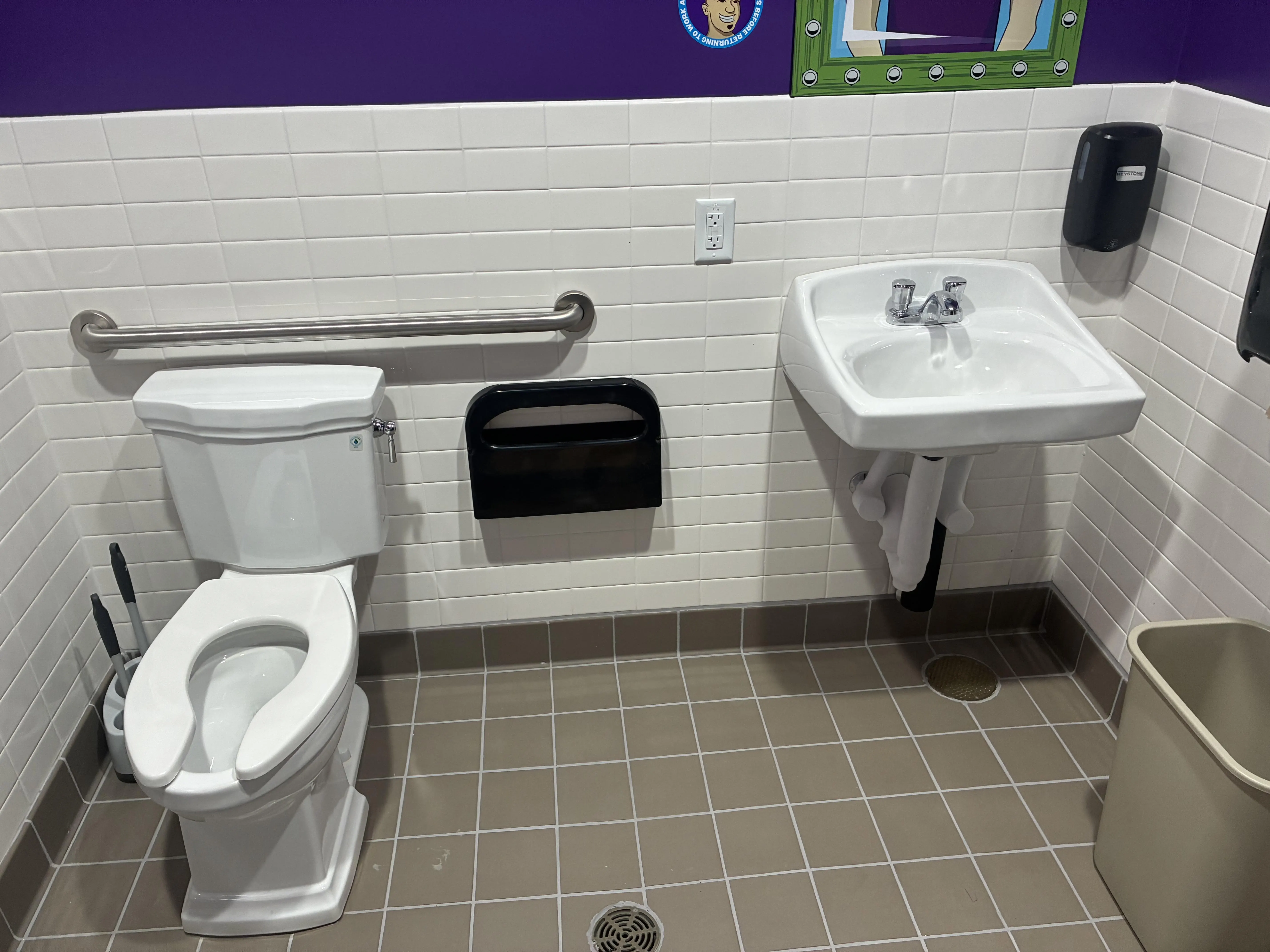 ADA compliant commercial restroom plumbing installation and fixture rough-in in Austin TX